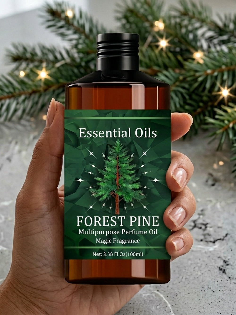 Essential Oil Forest Pine Blend with Glycerin and Jojoba Oil in 100ml Bottle for Diffuser and Massage