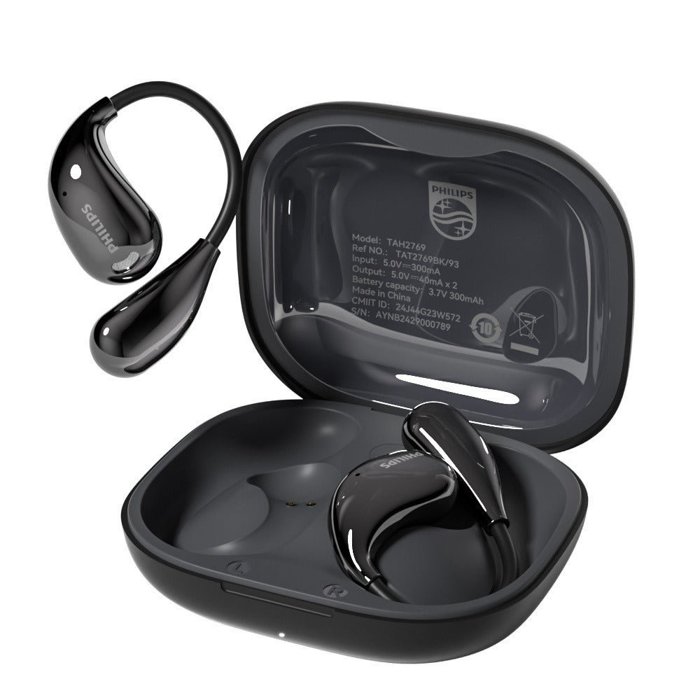 Wireless Earbuds Philips TAT2769 Bluetooth 5.4 Earhooks with Noise-Cancelling Call Mic in Three Colors