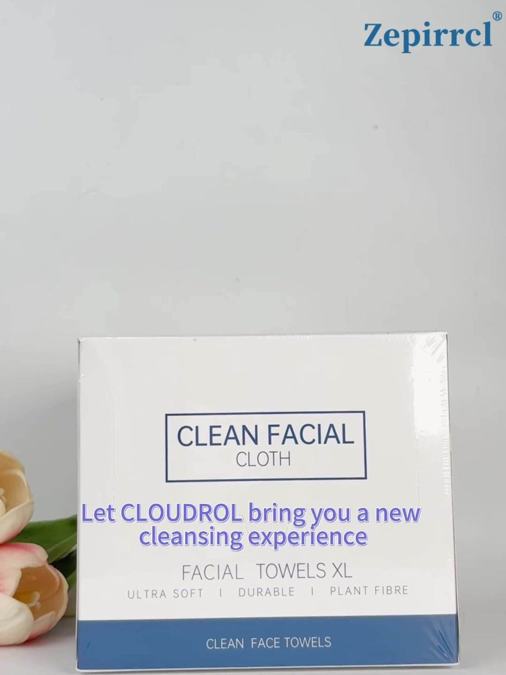 Dry Disposable Facial Towels in 50- or 150-Piece Boxes for Face Cleansing, Makeup Removal and Travel