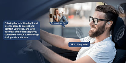 Smart Glasses 8MP Camera Eyewear with Photochromic Lenses, Translation, Object Recognition and Bluetooth Audio