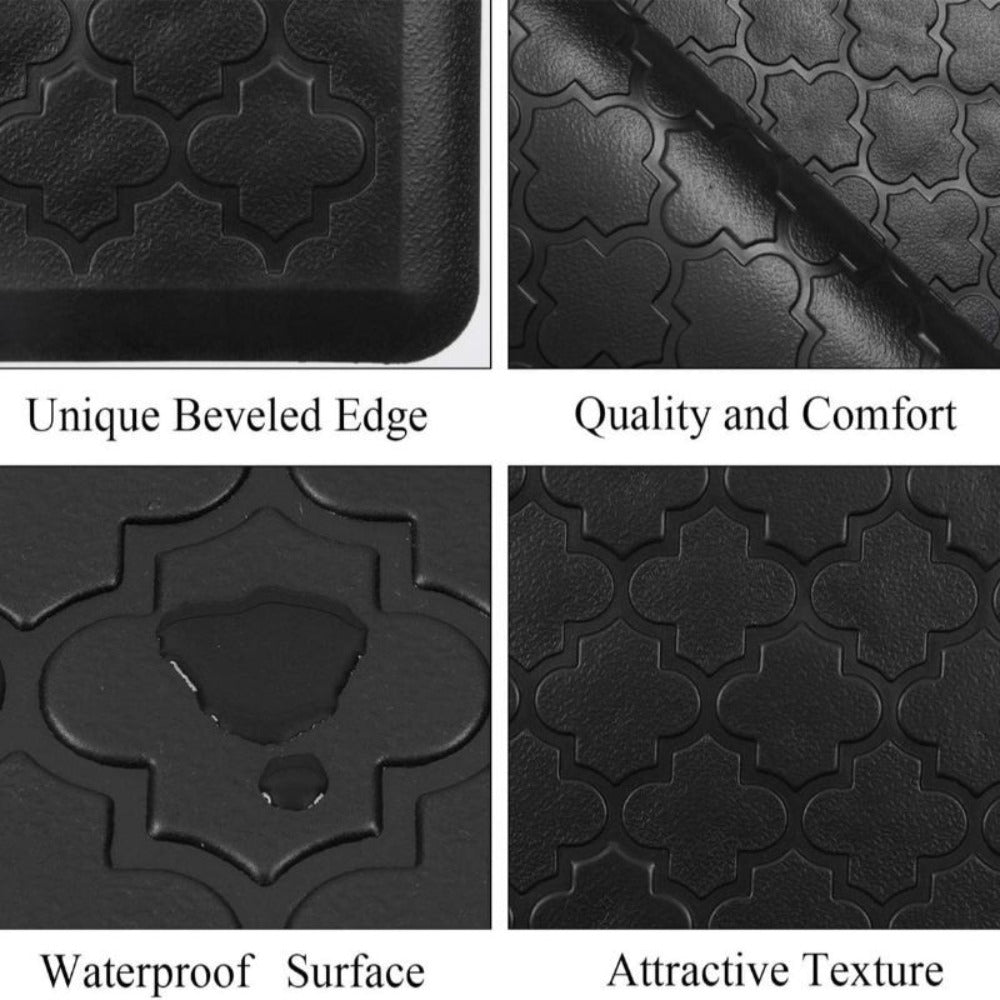 Anti-Fatigue Kitchen Mat Non-Slip Cushioned Standing Mat for Kitchen, Standing Desk, Sink & Laundry Room – Multiple Sizes & Colors