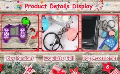 Party Favors Gaming Controller Keychains, 12-Piece Mini Backpack-Clip Set for Game-Themed Events
