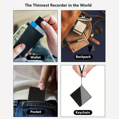 Voice Activated Recorder with AI Noise Reduction, 3072Kbps HD Audio Quality, 64GB Storage Up to 4000 Hours