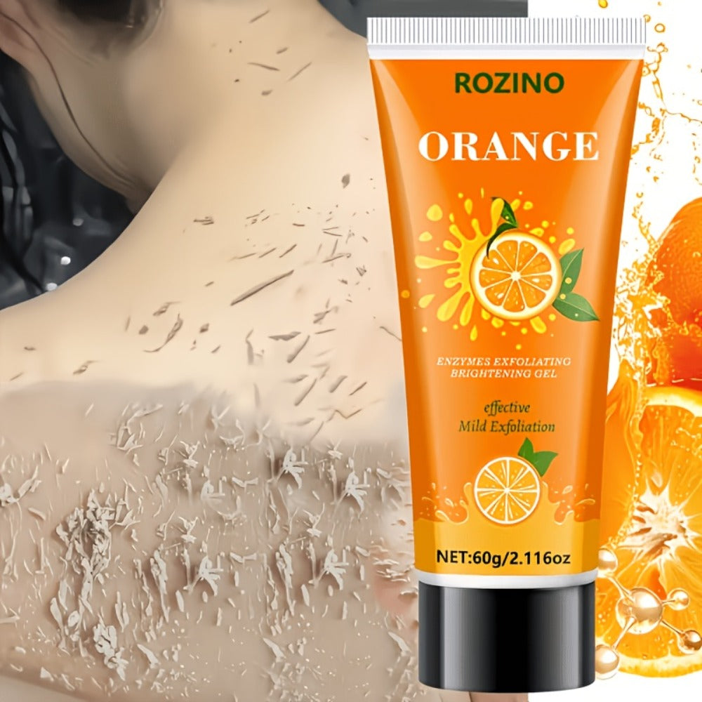 60 g Orange Enzyme Cleansing Gel with Aloe Vera, Hyaluronic Acid and Vitamin C for Face and Body