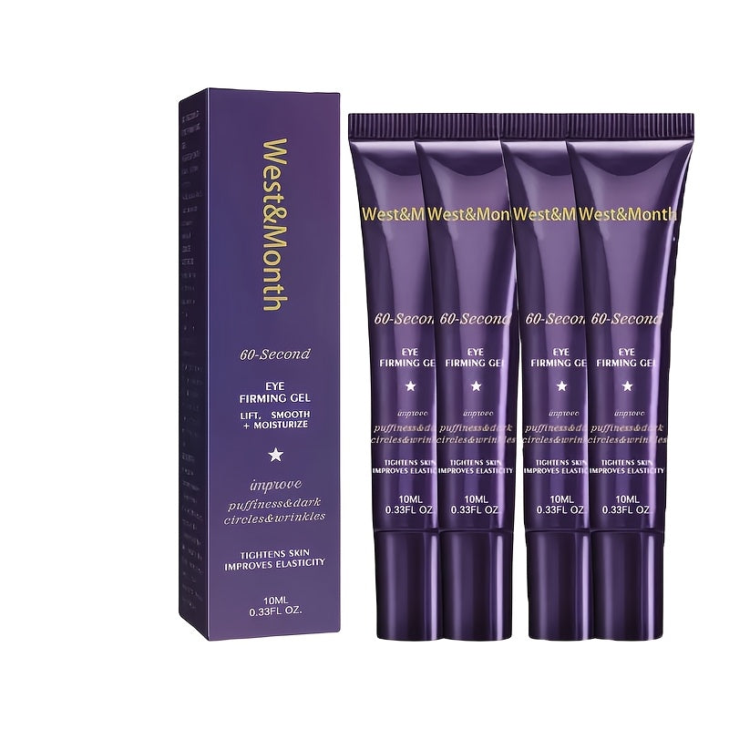 West&Month Eye Cream in Two- or Four-Piece Sets of 20ml Purple Tubes with Precision-Tip Design