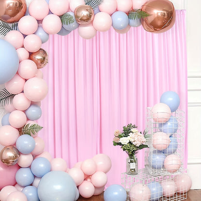 Two-Piece Photography Backdrop Curtain Set with 150 cm Width and 215 cm or 300 cm Height Options