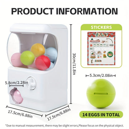 Gachapon Machine for Home – Mini Capsule Toy Vending Machine Novelty Gift for Kids Adults Couples Anniversary Birthday Party Christmas