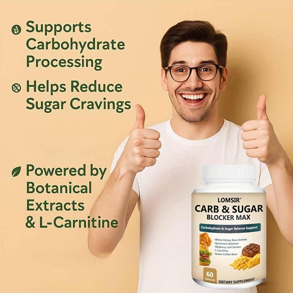 Dietary Supplement White Kidney Bean, Gymnema, Mulberry Leaf and L-Carnitine Capsules, 60 Count