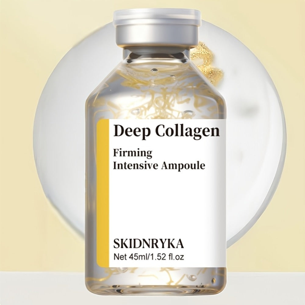 Face Serum SKINDRYKA Collagen, Hyaluronic Acid and Niacinamide in a 1.52oz Glass Dropper Bottle