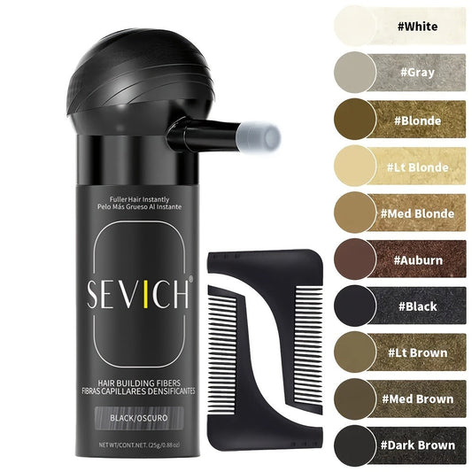 Hair Thickening Fibers Set 2-in-1 with Applicator Spray - Instant Volume & Fuller Look for Thinning Hair, Fine Hair, All Hair Types, 8 Shades, 3pcs or 4pcs