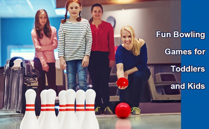 12-Piece Light-Up Bowling Set with 10 Glowing Pins, 2 Balls and 7.87-Inch Pin Height for Indoor or Outdoor Play
