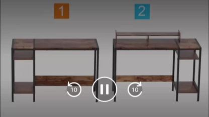 39-Inch Computer Desk, Writing and Study Desk for Home Office detail image - detail view 11