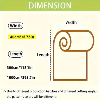Marble-Look Peel-and-Stick Wall Covering in Four Patterns and Two Roll Lengths, 15.75 Inches Wide