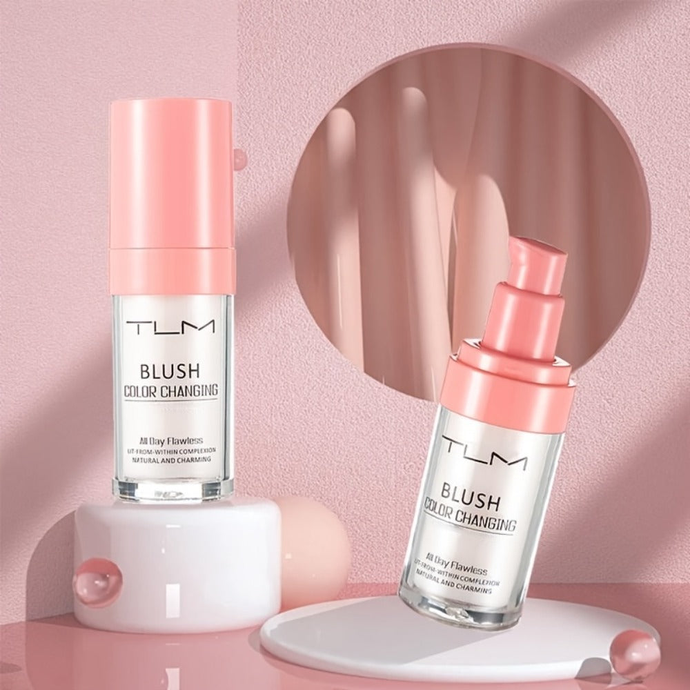 Liquid Foundation and Blush Combo Set for Women — Buildable Coverage Natural Finish Makeup Base, Easy to Apply, Suits All Skin Types, Ideal Beauty Gift