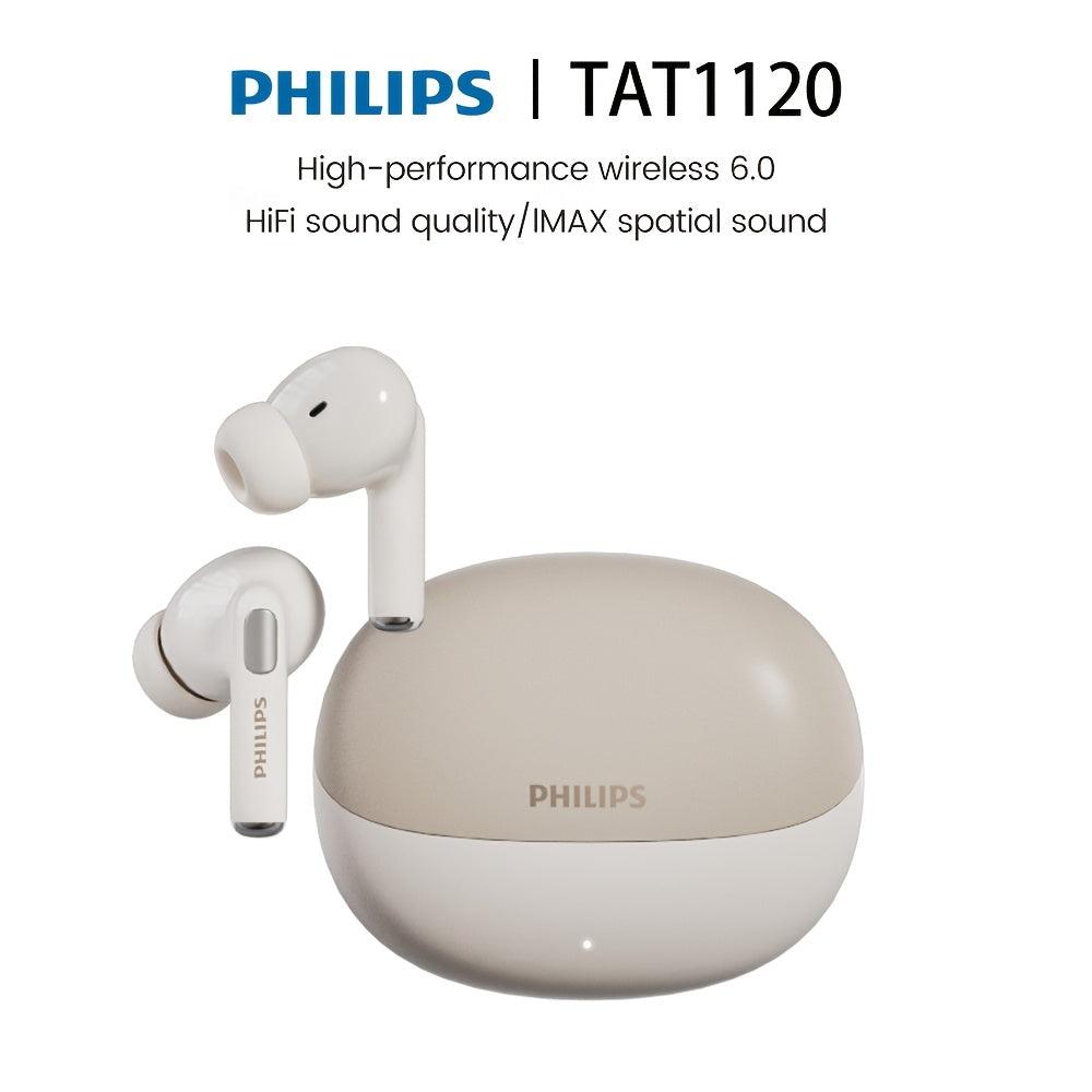 Wireless Earbuds Philips V6.0 Dual Stereo with Noise Reduction, Long Standby and Type-C Charging