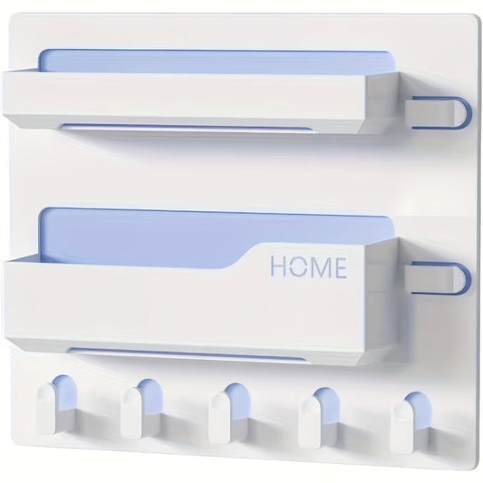 Floating Shelves Wall Mount Self-Adhesive Bedside Shelf Organizer for Bedroom - No Drill Stick On Wall Shelf for Phone Remote Control Small Items - Aesthetic Room Decor Storage for Girls Teen Bedroom
