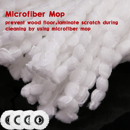 Microfiber Spin Mop Replacement Heads 8 Pack, 360° Universal Mop Refills for Standard Spin Mop Buckets, Machine Washable Reusable Mop Pads for Hardwood, Tile, Laminate & Marble Floors – Round & Triangle