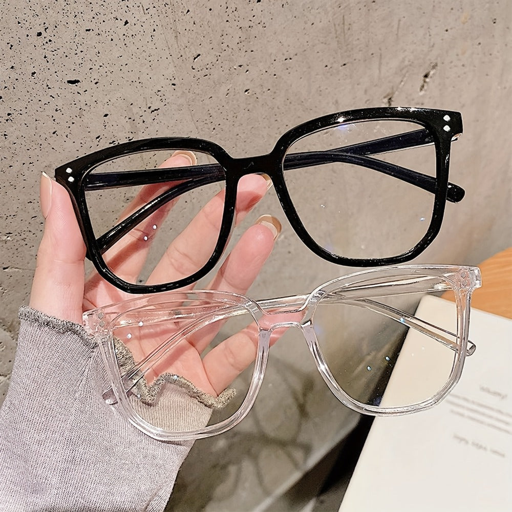 Rectangular Blue Light Glasses Six-Pair Set with Clear Lenses and A1 or A2 Assorted Frame Collections