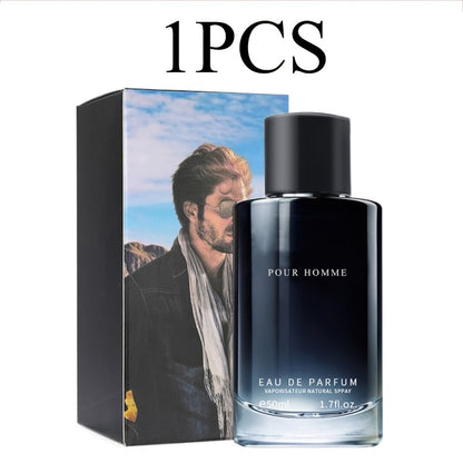 Fougere EDP for Men 2-Piece Set 50ml Pepper Lavender Cedarwood Long Lasting Paraben-Free Aromatic Masculine Eau de Parfum Daily Wear Dating Gift 1.7oz Each
