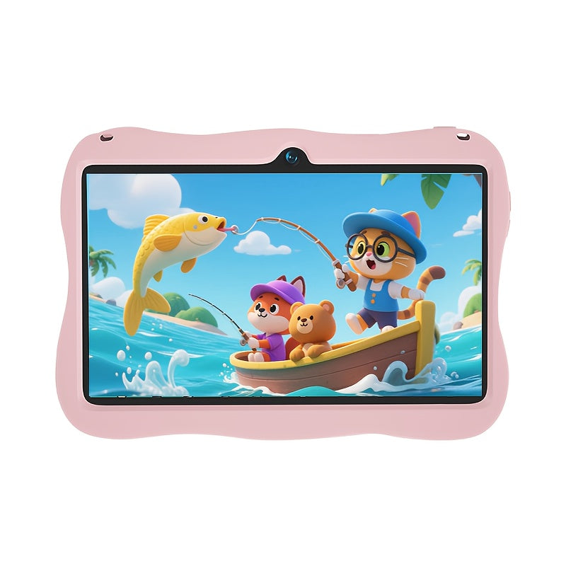 7 Inch Kids Tablet Android 14 WiFi 5 – 2025 Model, 4GB RAM 128GB Storage, HD Display, Dual Cameras, Pre-Installed Educational Apps, Parental Controls, Durable Learning Tablet for Kids