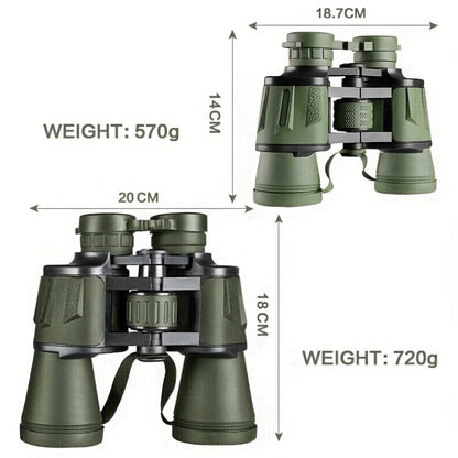 Full-Size 10x50 or Compact 8x40 Binoculars with Carry Case, Neck Strap and Lens Covers in Three Checkouts