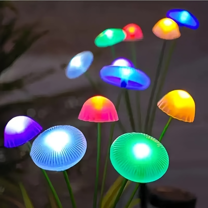 Solar Garden Path Lights IP65 Waterproof Outdoor Stake Lights 32/64 LED Warm White for Lawn Yard Walkway Wedding Christmas Halloween Decoration