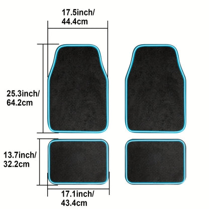 LED Car Floor Mats with RGB Strip Light & App Control – Anti-Slip Universal Fit Interior Ambient Lighting for SUV Truck Sedan Jeep, Soft Mat & PU Leather Options, Car Interior Decor Upgrade