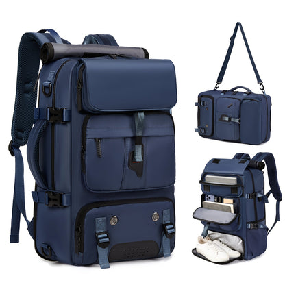 Laptop Backpack with Shoe Compartment, USB Port and Large Travel Storage in Eight Colors for Daily Use
