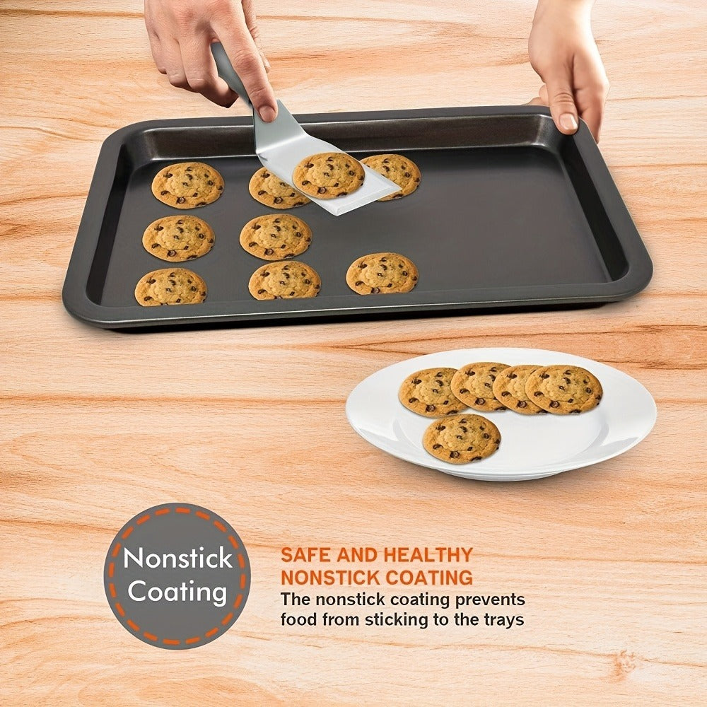 Nonstick Bakeware Set with Cooling Rack Cookie Sheet Cake Pans Loaf Muffin Pizza Pan Baking Pans Set for Kitchen 6 14 15 Piece