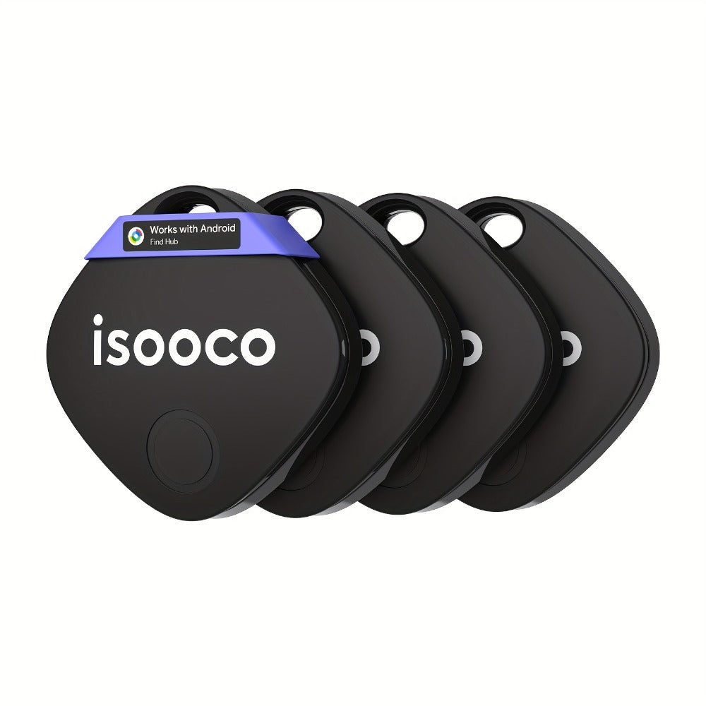 Mini GPS Tracker No Monthly Fee Real-Time Locator – Dual System iOS & Android Compatible 24/7 Tracking for Car Truck SUV Motorcycle Boat Trailer (1-Pack / 4-Pack)