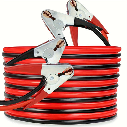 Jumper Cables 2 Gauge 800A - Heavy Duty 20 Ft Booster Jump Start Kit, Professional Copper Clamps & Carrying Bag, for Car, SUV, Truck & Van 12V Battery Emergency Starting