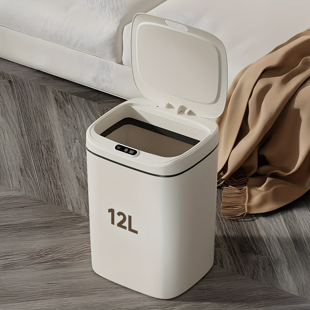 Motion Sensor Trash Can Touchless – Smart Hands-Free Trash Bin with Sealing Lid & Odor-Blocking Technology, Trash Bag Fixing Ring, Easy Clean Durable Design for Kitchen, Office & Bathroom