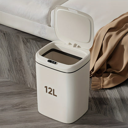 Motion Sensor Trash Can Touchless – Smart Hands-Free Trash Bin with Sealing Lid & Odor-Blocking Technology, Trash Bag Fixing Ring, Easy Clean Durable Design for Kitchen, Office & Bathroom