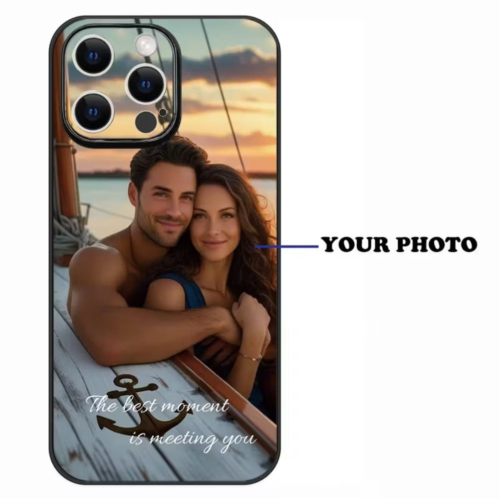 Personalized Photo iPhone Case Custom Design Minimalist Durable Cover for iPhone 17 16 15 14 13 12 11 Pro Max Plus – Unique Gift for Birthdays Anniversaries Valentine's Day Christmas