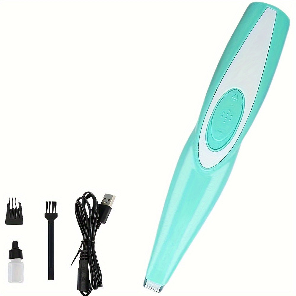 Pet Detail Trimmer, USB-Rechargeable Ceramic-Blade Clipper for Dog and Cat Face, Paw and Ear Areas