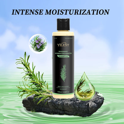 Rosemary Shampoo for hair care & Volume — Enriched with Rosemary Extract, Amino Acids & Plant Squalane | Strengthening, Moisturizing &