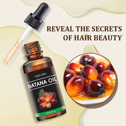 Batana Oil Hair Treatment Leave-In Essence 30ml - Plant Extract Deep Moisturizing Scalp Care, Lasting Fragrance, Frizz Control, All Hair