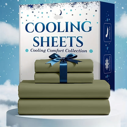 Bed Sheet Set Soft Breathable Cooling Microfiber Fitted & Flat Sheets with Deep Pockets – Wrinkle Free Hotel Luxury Bedding in Multiple Colors & Sizes