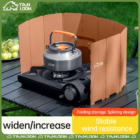 Camp Stove Windscreen | Folding Windshield Gas Stove Camping Outdoor
