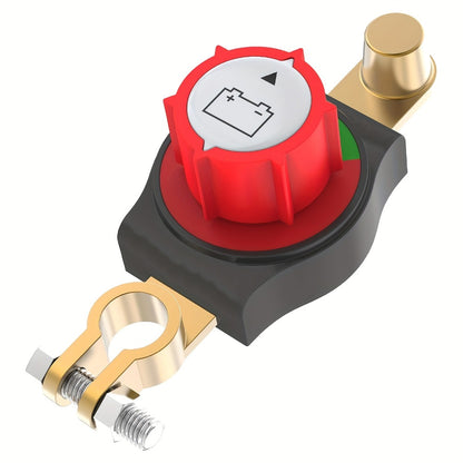 Battery Disconnect Switch 1000A Heavy Duty Manual Lever On/Off Negative Cut-Off with Screw Terminals for Car Truck Boat RV Marine - Corrosion Resistant
