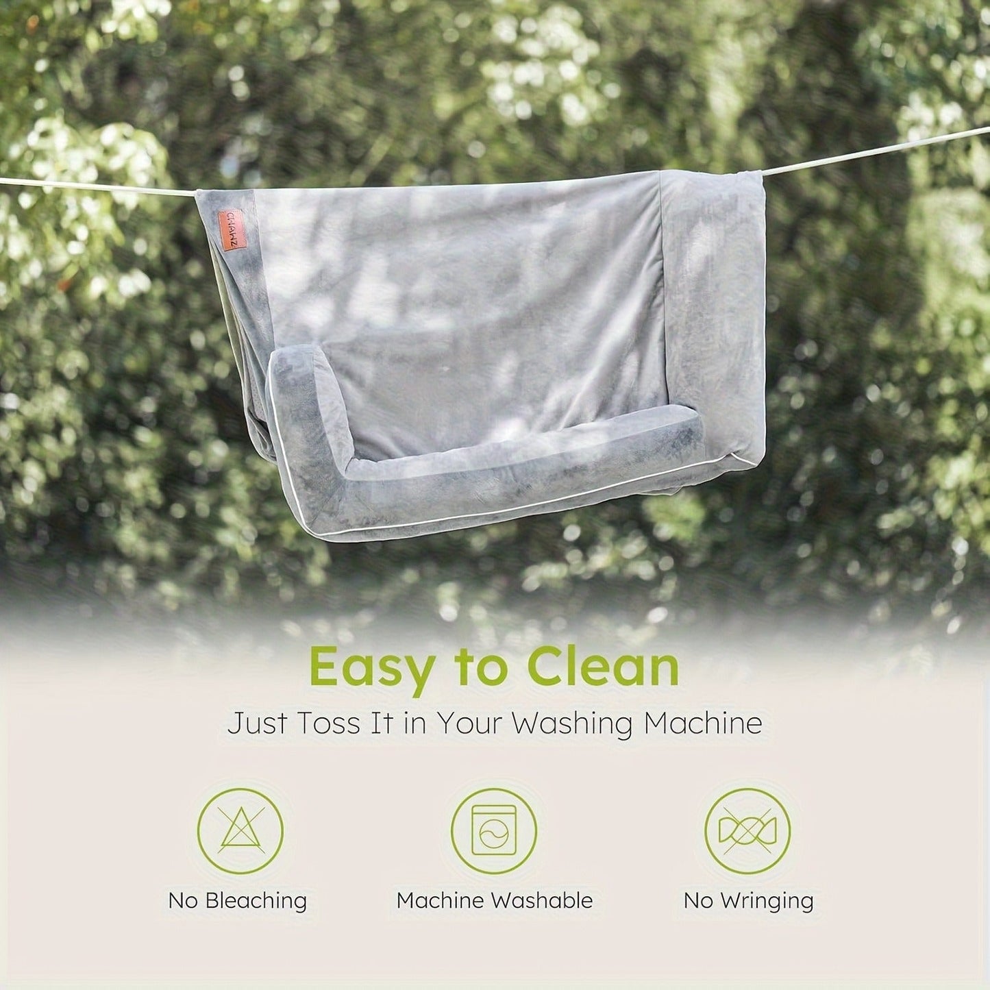 Large Dog Bed with Removable Washable Cover & Nonskid Bottom - Plush Dog Couch Sofa Bed for Extra Large Dogs and Cats, Soft Comfort Pet Bed, Grey, M/L/XL/XXL Sizes Available