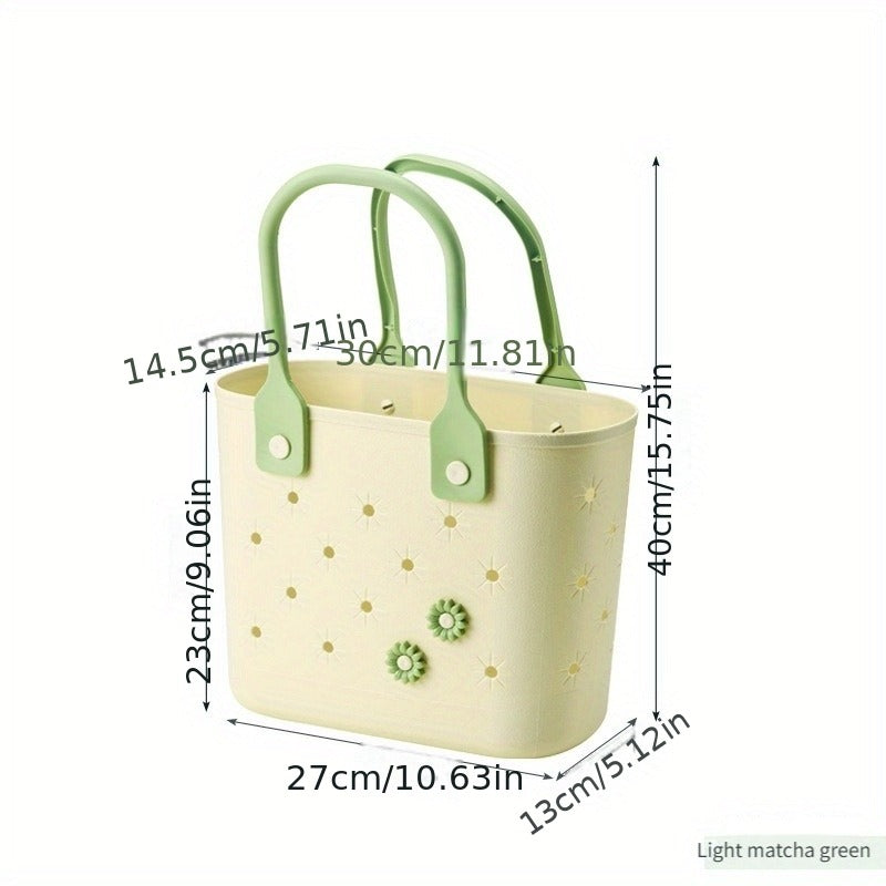 Portable Drain Storage Basket with Plastic Frame and Soft Bottom in Three Color Options for Home or Travel