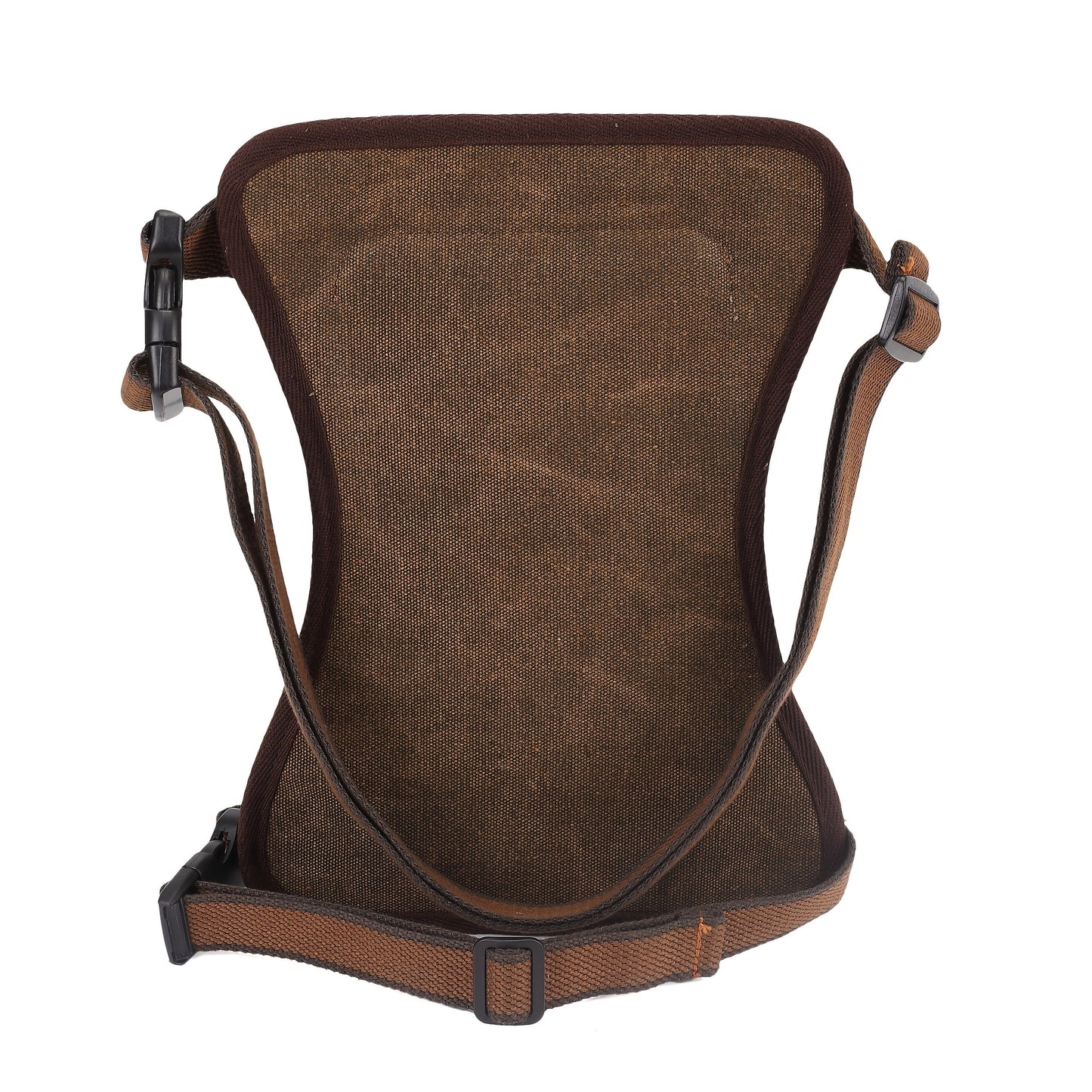 Sling Bag Vintage Brown Canvas Design with Adjustable Strap for Chest, Waist, Shoulder or Leg Carry