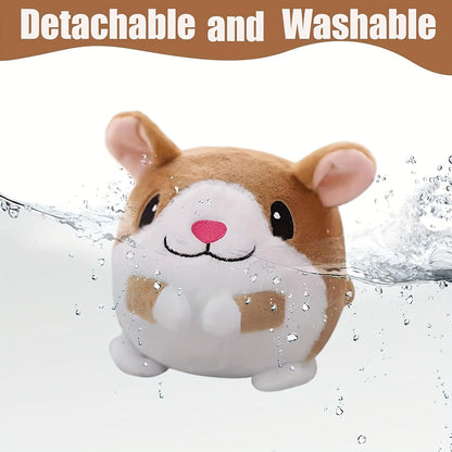 Dog Toy USB-Rechargeable Bouncing Character Ball with Recording and Music Modes in Five Styles