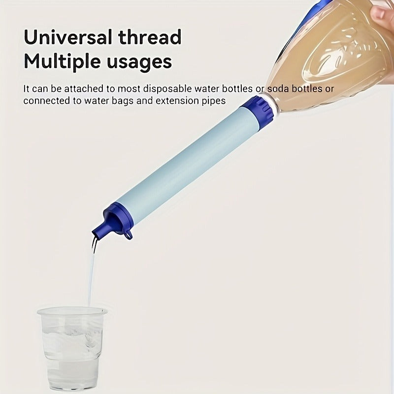 Portable Water Filter Straw for Outdoor Survival – Lightweight ABS Filtration Bottle for Hiking, Camping, Trekking & Emergency Use, Filters Springs, Streams, Lakes & Tap Water – 2 or 4 Pack