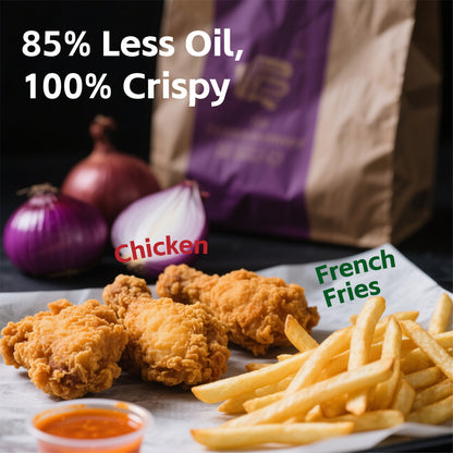 5.8Qt Air Fryer with Touchscreen Control Panel, Viewing Window, Eight Presets and 20 Paper Liners