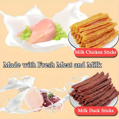 Dog Treats BLACK DUCK Milk Chicken and Milk Duck Sticks in 100g and 300g Package Options for Reward Use