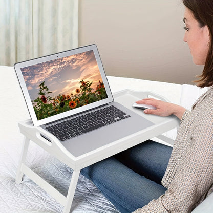 Folding Bed Tray with 19.5 x 12-Inch Surface, Carry Handles and One- or Two-Pack Color Options