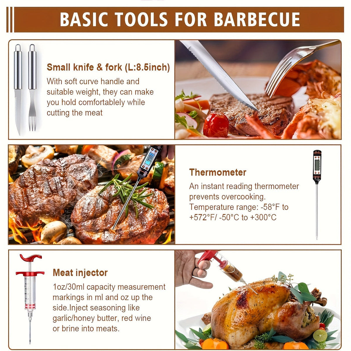 Thirty-Six-Piece BBQ Grill Tool Kit with Carry Case, Two Grill Mats, Heat Glove and Cooking Utensils