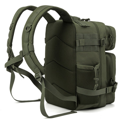Tactical Laptop Backpack 25L MOLLE Unisex – Office & Hiking Daypack with Dual Cup Holders for Men & Women, 3-Day Bug Out Bag, Trekking & Laptop Organizer, 9 Colors: Black, Green, Pink & More
